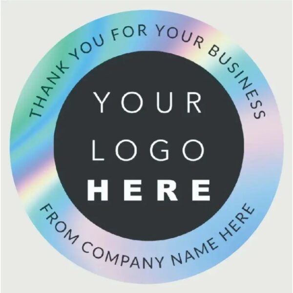 Custom Holographic Stickers | Shiny Rainbow Effect Labels for Branding, Decoration & Crafts