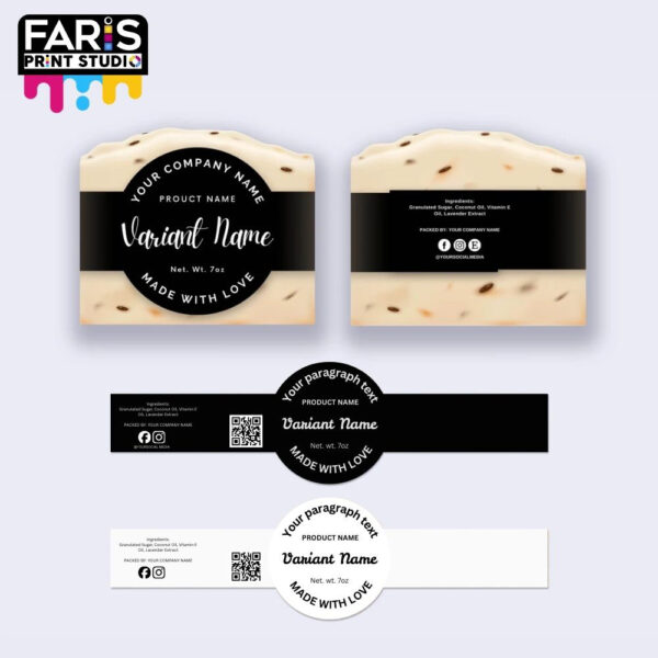 25 Wrap Soap Label, Cigar Band Soap Label, Custom Soap Label, OL1103 Label, Soap Wrap Band Label